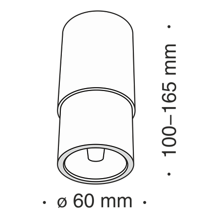 Потолочный светильник Technical C033WL-01B - фото