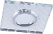 Светильник встраиваемый с LED подсветкой Feron CD984 потолочный MR16 G5.3 прозрачный, хром - фото