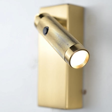 Бра Chelsom Wall Led Knurl Brass Imperiumloft 144237-22 - фото