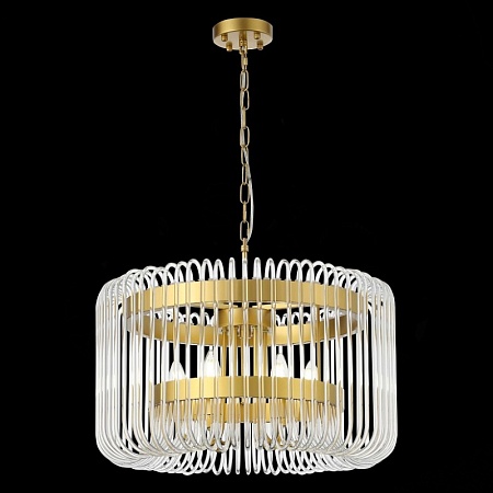 Люстра подвесная ST-Luce Золотистый/Прозрачный E14 6*40W SL1228.203.06 - фото