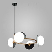 Подвесной светильник Eurosvet 70150/4 черный/латунь Smart