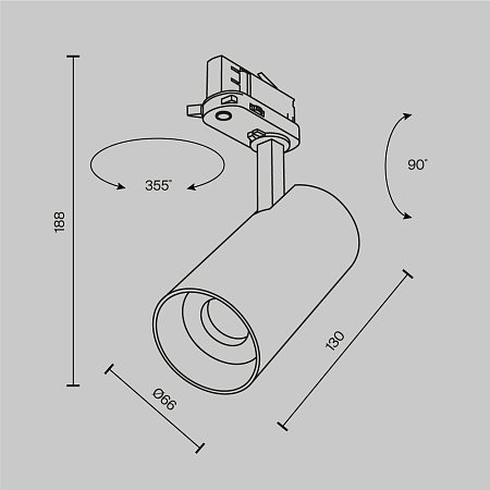 Трековый светильник Technical TR197-3-20WCCT-M-B - фото