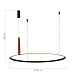 Светильник подвесной ST-Luce Черный/Черный, Терракотовый LED 1*42W 4000K SL6131.403.42 - фото