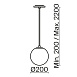 Подвесной светильник Technical Luna P039PL-5W3K-20INS-B - фото