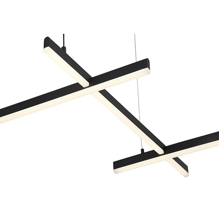 Люстра подвесная ST-Luce Черный/Белый LED 6*14W 4000K SL394.403.06 - фото