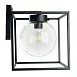 Светильник садово-парковый Feron PL711 на стену вниз  60W E27 230V, черный - фото