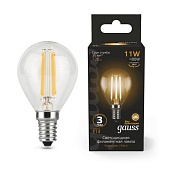 Светодиодная филаментная лампа Gauss Шар 11W 720Lm 2700K E14 105801111