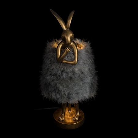 10315/A Grey fluff Настольная лампа LOFT IT Lapine - фото