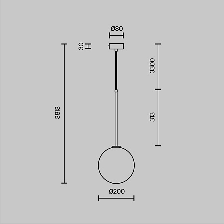 Подвесной светильник Maytoni Mood MOD172PL-01BS - фото
