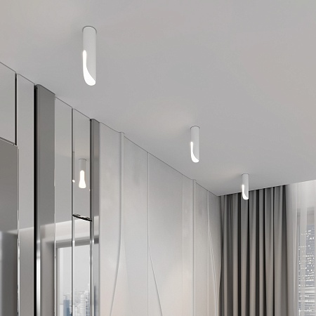 Светильник потолочный светодиодный Apex 7W 4000K белый 25113/LED Elektrostandard - фото