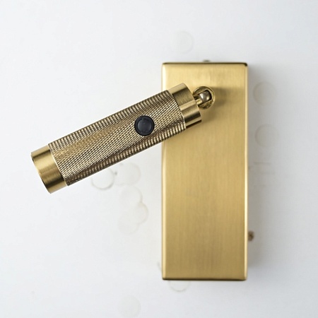 Бра Chelsom Wall Led Knurl Brass Imperiumloft 144237-22 - фото