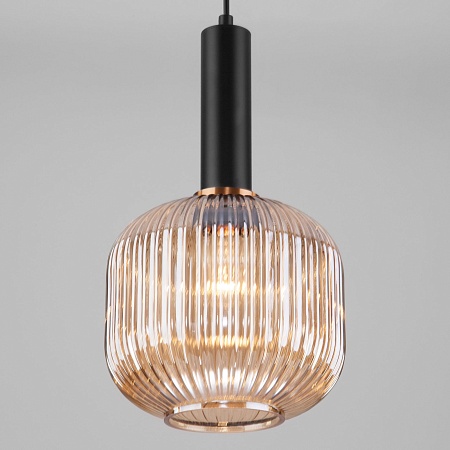 Подвесной акцентный светильник Eurosvet 50182/1 янтарь - фото