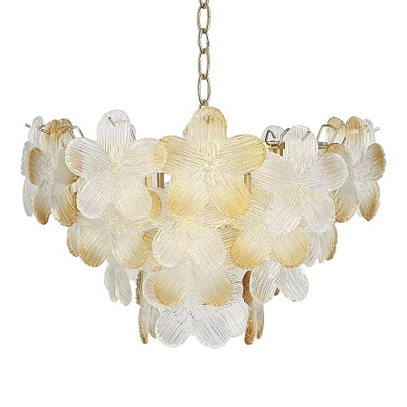 Светильник подвесной ST-Luce золотистый/Прозрачный, январный E14 6*60W SL6240.203.06 - фото