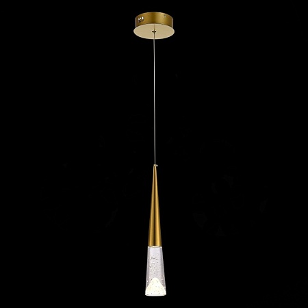 Люстра подвесная ST-Luce Золотистый/Прозрачный LED 1*3W 3000K SL6111.203.01 - фото