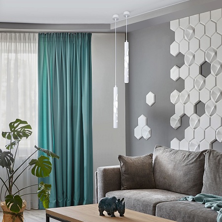 Подвесной акцентный светильник Eurosvet DLR037 12W 4200K белый матовый - фото