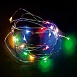 Гирлянда линейная Feron CL575 Роса, статичная, 5м USB мультиколор , прозрачный шнур - фото