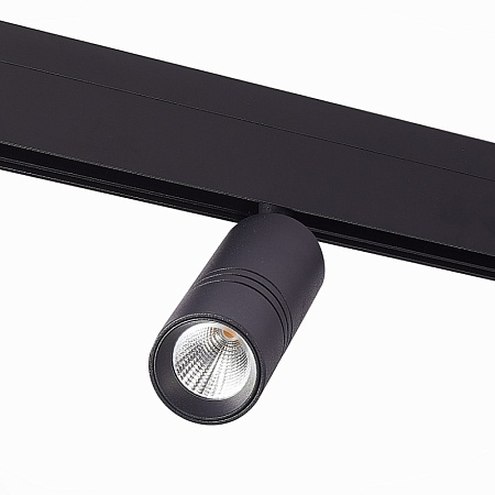 Магнитный трековый светильник Черный LED 1*12W 3000K 1 020Lm Ra>90 36° IP20 L-xW44xH130 ST365.436.12 - фото