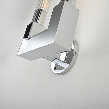 Бра Canelle Wall Lamp Double Sconces Chrome Imperiumloft 147875-22 - фото