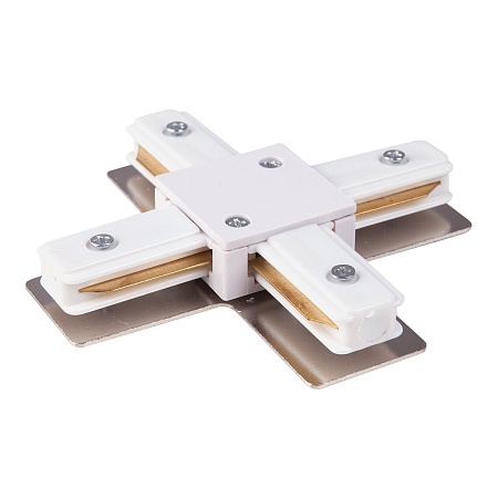 Коннектор X-образный для однофазного шинопровода белый TRC-1-1-X-WH Elektrostandard - фото
