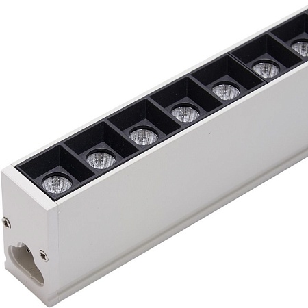 Светильник светодиодный линейный Feron AL4028 IP20 30W 6500K 1197*23*42мм в алюминиевом корпусе, с рефлекторами - фото