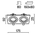 Встраиваемый светильник Technical DL024-2-02B - фото