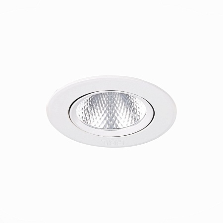 Св-к встр. Белый LED 1*6W 4000K 480Lm Ra80 24° IP20 D86xH50 220-240V ST211.548.06.24 - фото