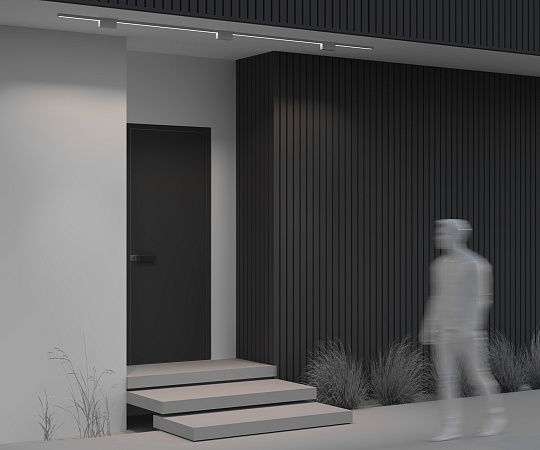 Уличный трековый светильник Outdoor O-TR01-2-S-10WW3K - фото