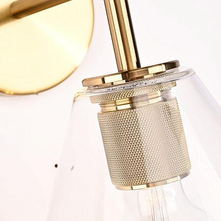 Бра Rh Utilitaire Funnel Shade Single Sconce Brass Imperiumloft 123270-22 - фото