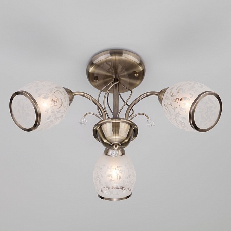 Потолочный светильник Eurosvet 30026/3 античная бронза - фото