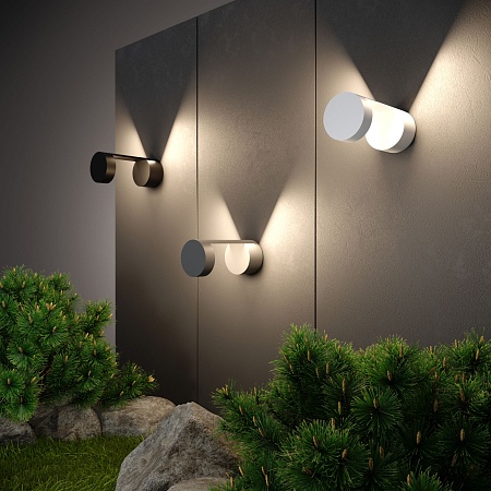 Уличный настенный светодиодный светильник Nimbus IP54 1540 TECHNO LED белый Elektrostandard - фото