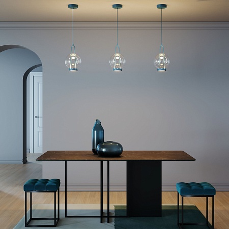 Подвесной светильник Eurosvet 50267/1 LED синий - фото