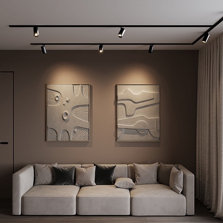 Basic System Comel Трековый поворотный светильник 18W 4200K черный однофазный 85211/01 Elektrostandard - фото