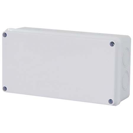 Коробка разветвительная STEKKER EBX31-04-65, 200*100*70 мм, 8 выбивных отверстий, IP65, светло-серая - фото