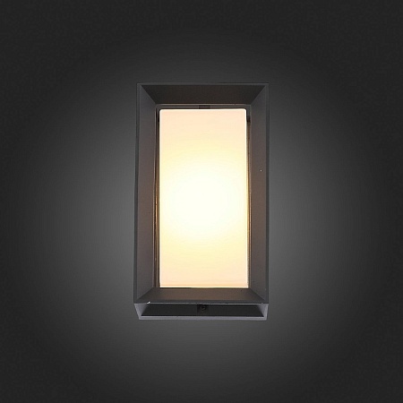 Светильник уличный настенный ST-Luce Черный/Белый LED 1*6W 3000K SL077.411.01 - фото