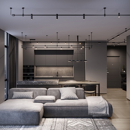 Esthetic Magnetic Шинопровод накладной (черный) (2 м) 85137/00 Elektrostandard - фото