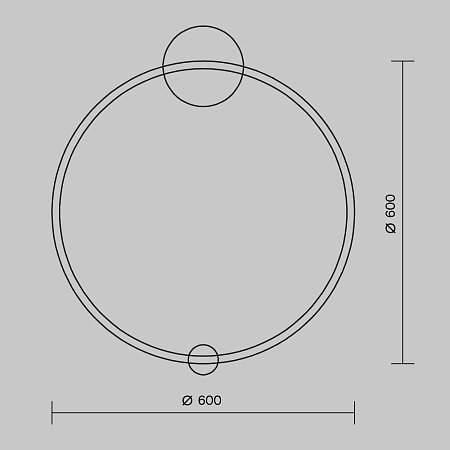 Настенный светильник (бра) Maytoni Halo MOD005WL-L22BSK1 - фото