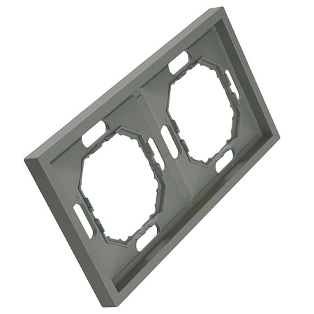 Розетка 1-местная с защитной шторкой с/з (механизм), STEKKER, 250В, 16А, серия Эмили, RST16-5110-05, черный уголь, soft touch - фото