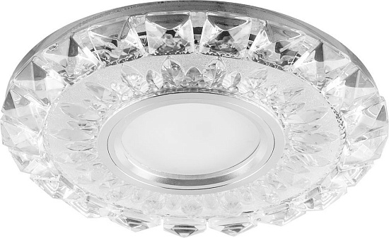 Светильник встраиваемый с белой LED подсветкой Feron CD922 потолочный MR16 G5.3 прозрачный - фото