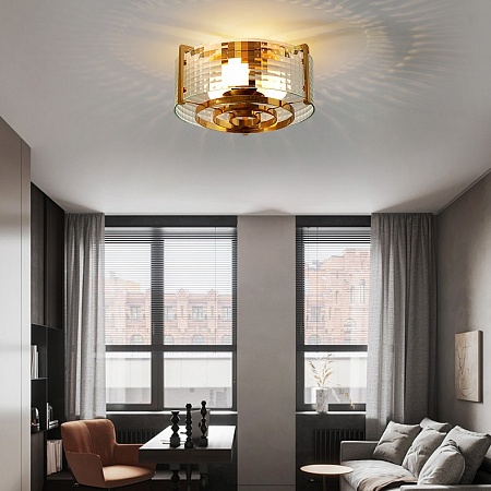 Потолочная Люстра Из Рельефного Стекла Lussa D38 Imperiumloft 167746-26 - фото