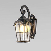 Уличный настенный светильник Mira D черное золото IP33 Mira D черное золото Elektrostandard