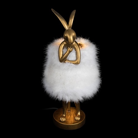 10315/A White fluff Настольная лампа LOFT IT Lapine - фото