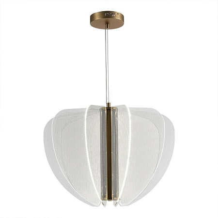 Светильник подвесной ST-Luce Золотистый/Прозрачный LED 1*45W 4000K SL6509.203.01 - фото