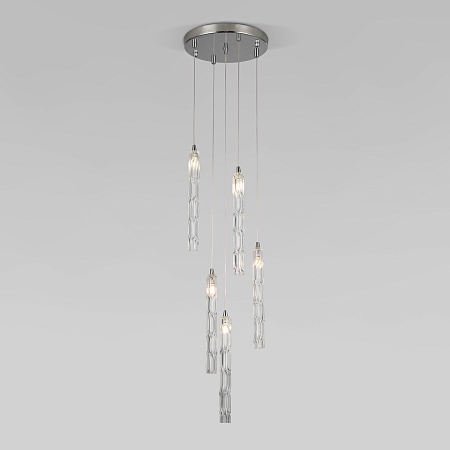 Подвесной светильник Eurosvet 50381/5 хром - фото