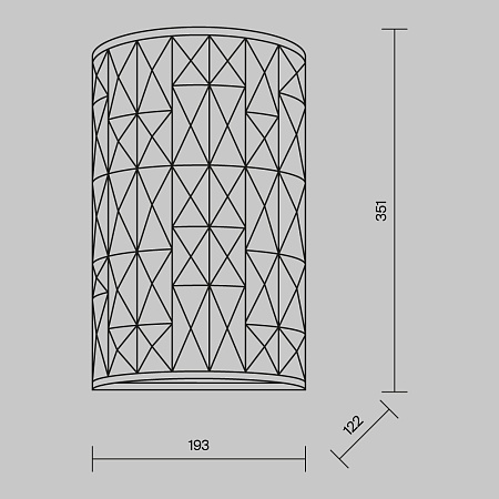 Настенный светильник (бра) Maytoni Gelid MOD184-WL-02-CH - фото