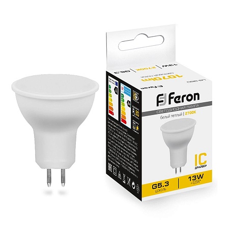 Лампа светодиодная Feron LB-960 MR16 G5.3 13W 175-265V 2700K - фото