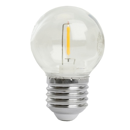 Лампа светодиодная Feron LB-383 Шарик прозрачный E27 2W 230V 2700K - фото