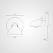 Настенное Бра Onder Grey Switch Imperiumloft 204448-26 - фото