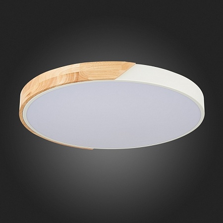 Светильник потолочный Белый, Светлое дерево/Белый LED 1*45W 3000K/4000K/6000K SLE200952-01 - фото