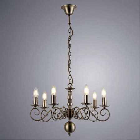 Подвесная люстра ARTE LAMP A1129LM-7AB - фото