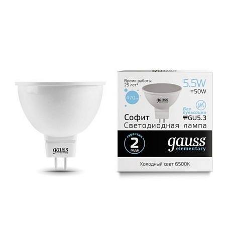 Светодиодная лампа GAUSS 13536_GAUSS - фото
